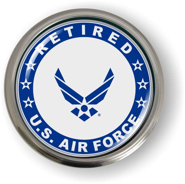 USAF - U.S. Air Force Retired Emblem (Blue Wings)